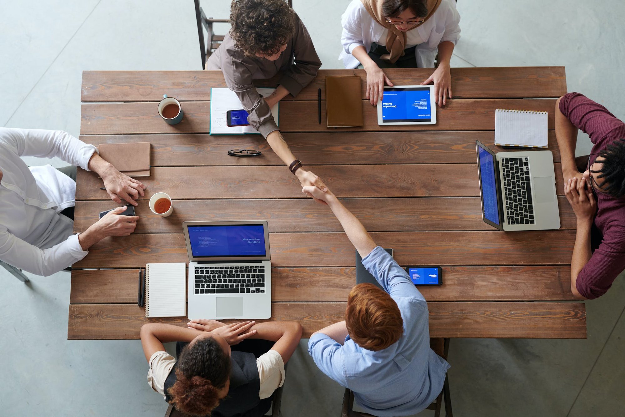People in a meeting