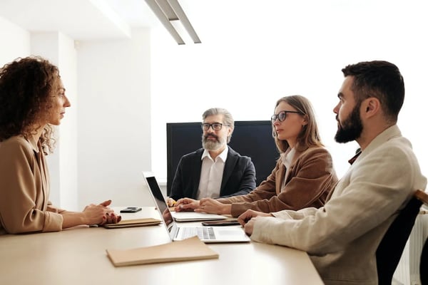 Group of business professionals in a meeting